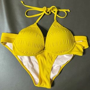 Shade Shore Yellow Bikini Set